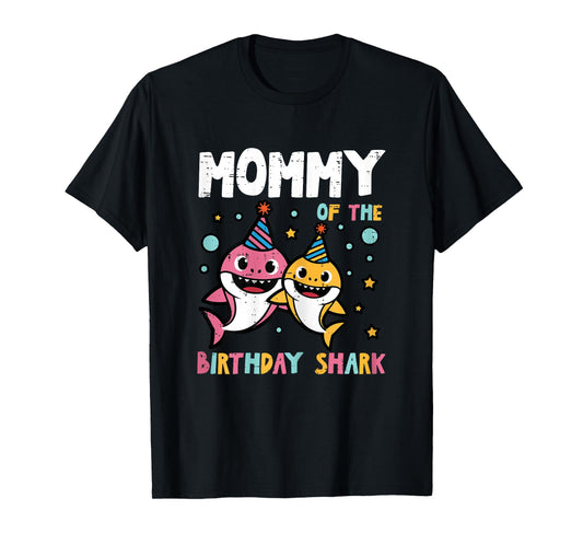 Mommy of Birthday Shark Bday Party Family Matching Mom Women T-Shirt