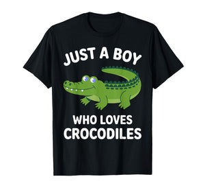 Funny Crocodile Design for Boys Kids Men Crocodile Lover T-Shirt