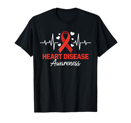 in February We Wear Red CHD Heart Ribbon Women Men Kids T-Shirt