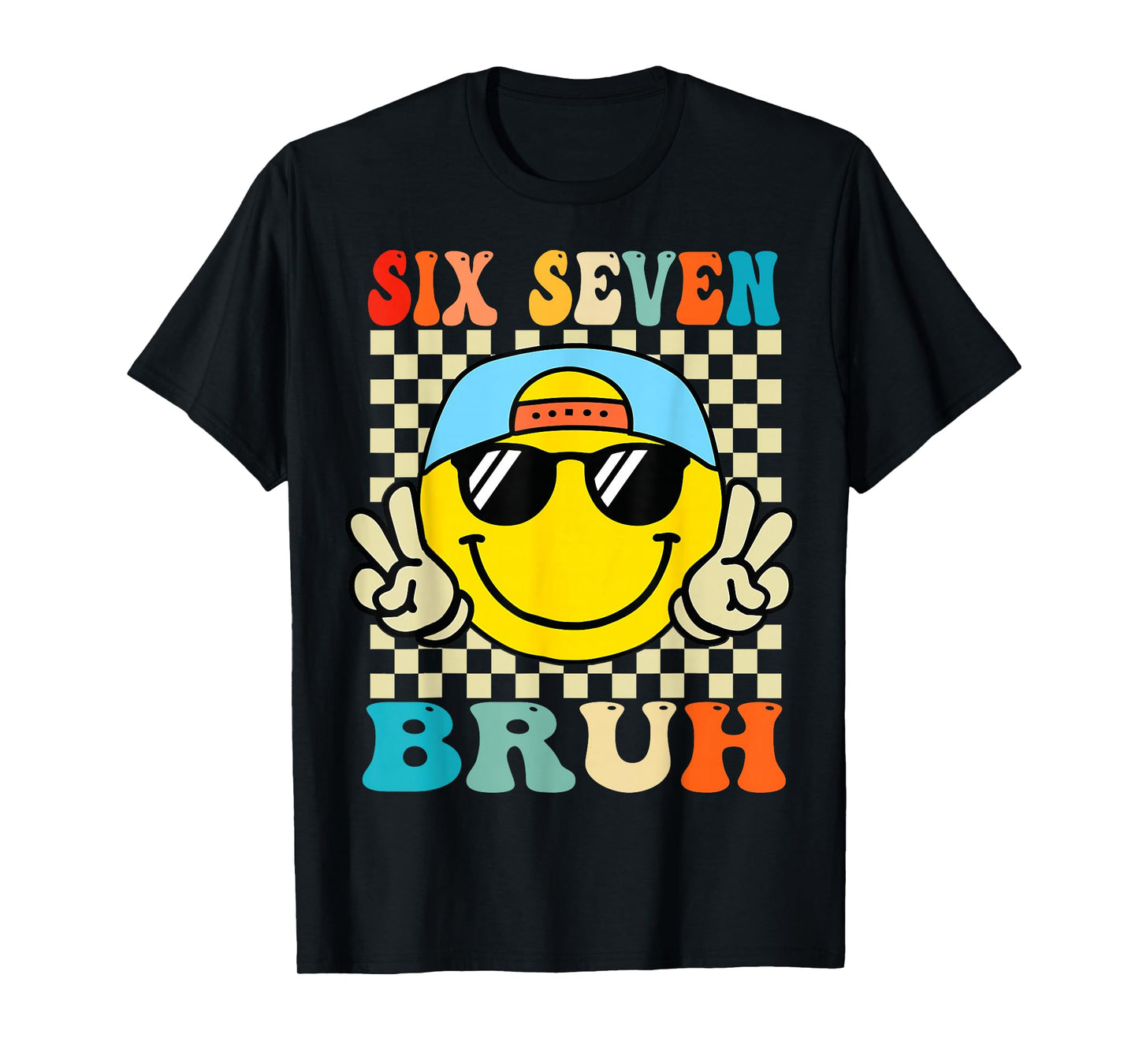 67 Meme Gen Alpha Slang 6 7 Six Seven Bruh Funny Boys Kids T-Shirt