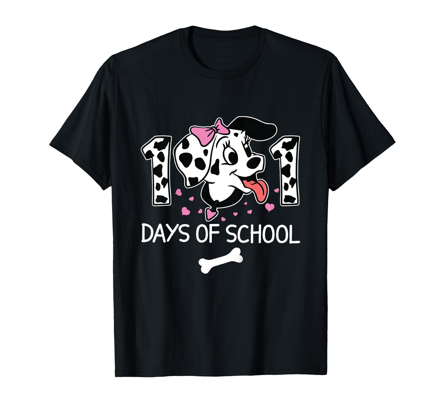100 Days of School Dalmatian Dog Boy Kid 100th Day of School T-Shirt
