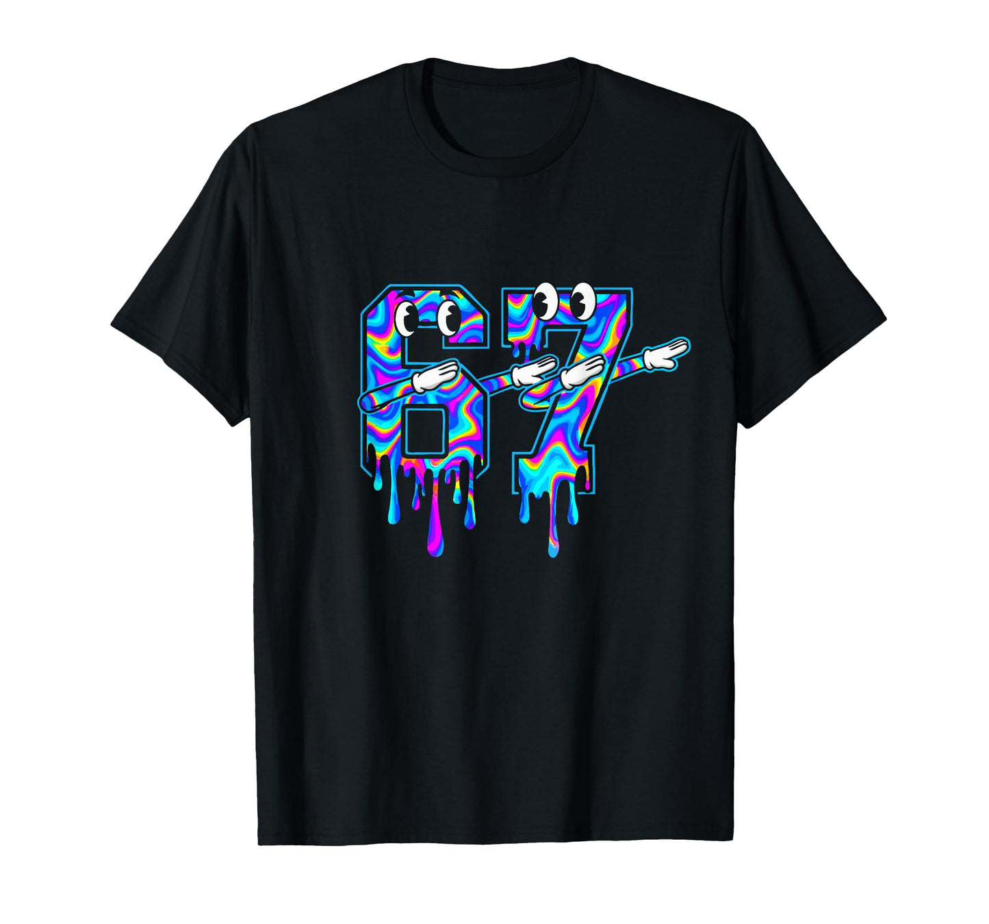 Swirl Six Seven Dab Drip 6 7 Dabbing Meme T-Shirt