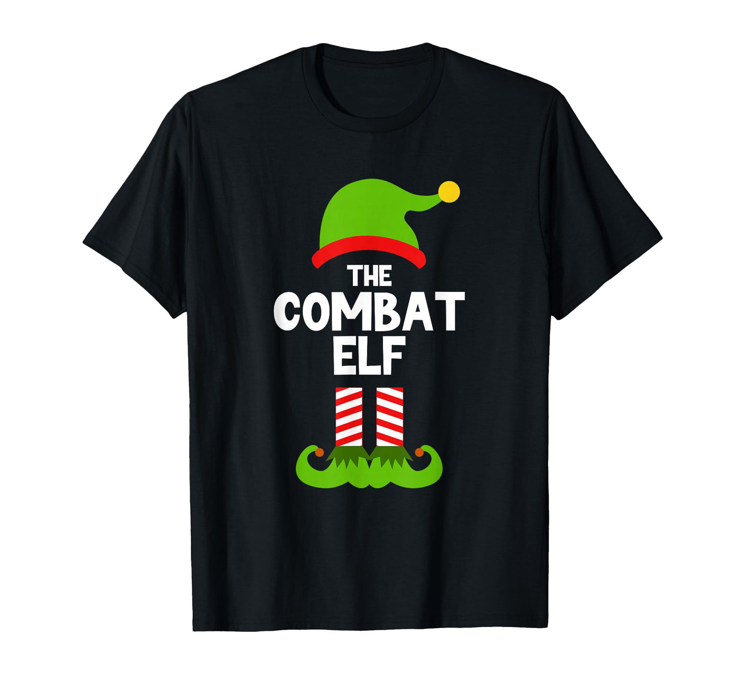 Funny I'm The Combat Elf Christmas Xmas Military Veteran T-Shirt