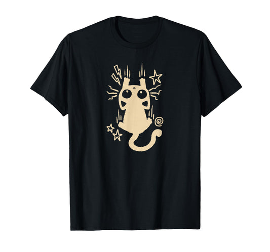 90s Y2K Clinging Tomcat Cat Leaving Scratch Marks T-Shirt