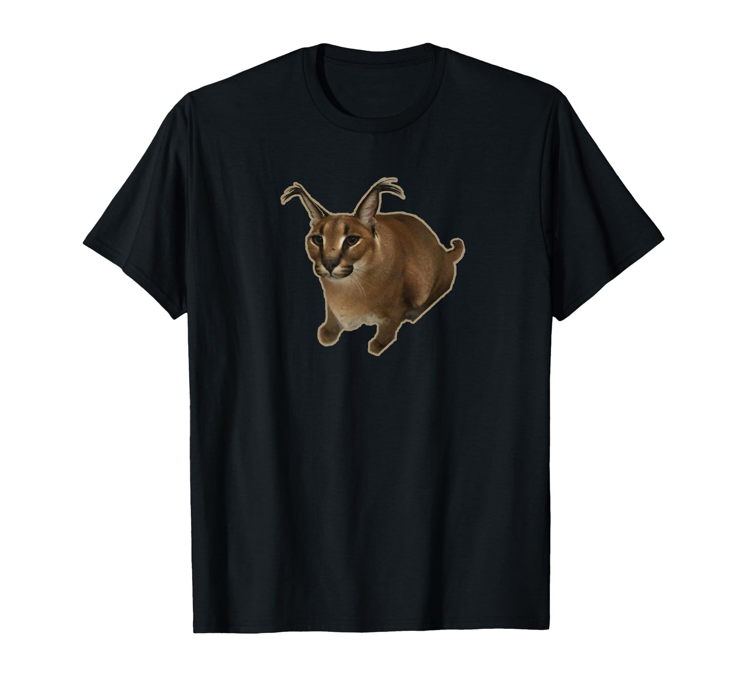 Big Floppa Meme Cat T-Shirt