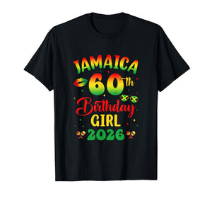 Jamaica 60Th Birthday Girl 2026 Party Matching Group T-Shirt
