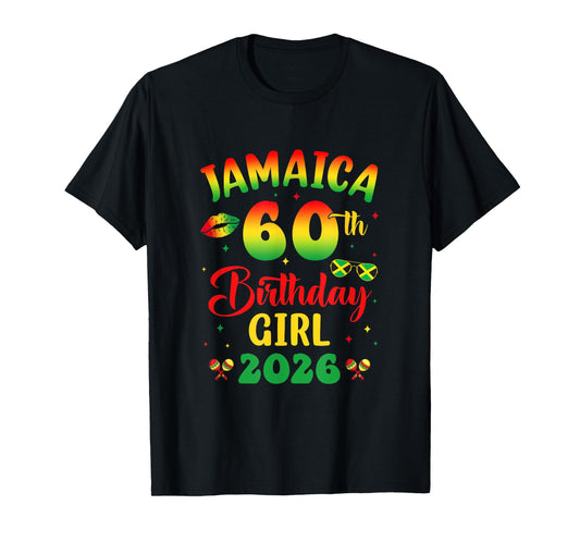 Jamaica 60Th Birthday Girl 2026 Party Matching Group T-Shirt