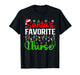 Santa's Favorite Nurse Funny Christmas Family Matching T-Shirt