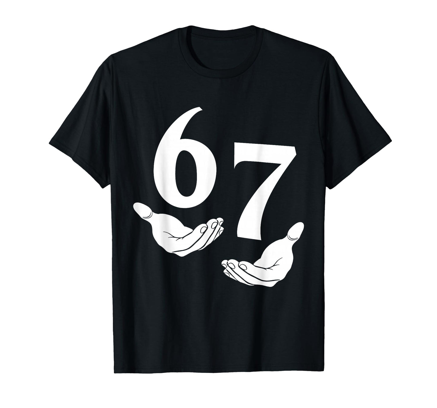 67 Six Seven 6 7 Kids 67 Youth Boys 6-7 Meme Funny Hands 67 T-Shirt