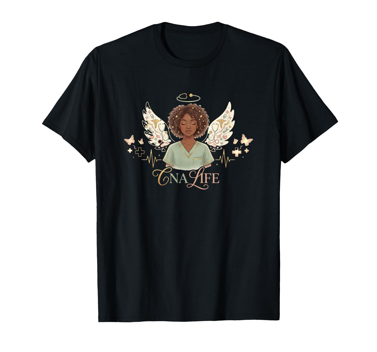 CNA Nurse Life Black History Month African American Nursing T-Shirt