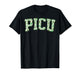 Retro PICU Nurse Shamrock St Patrick Day Pediatric ICU Nurse T-Shirt