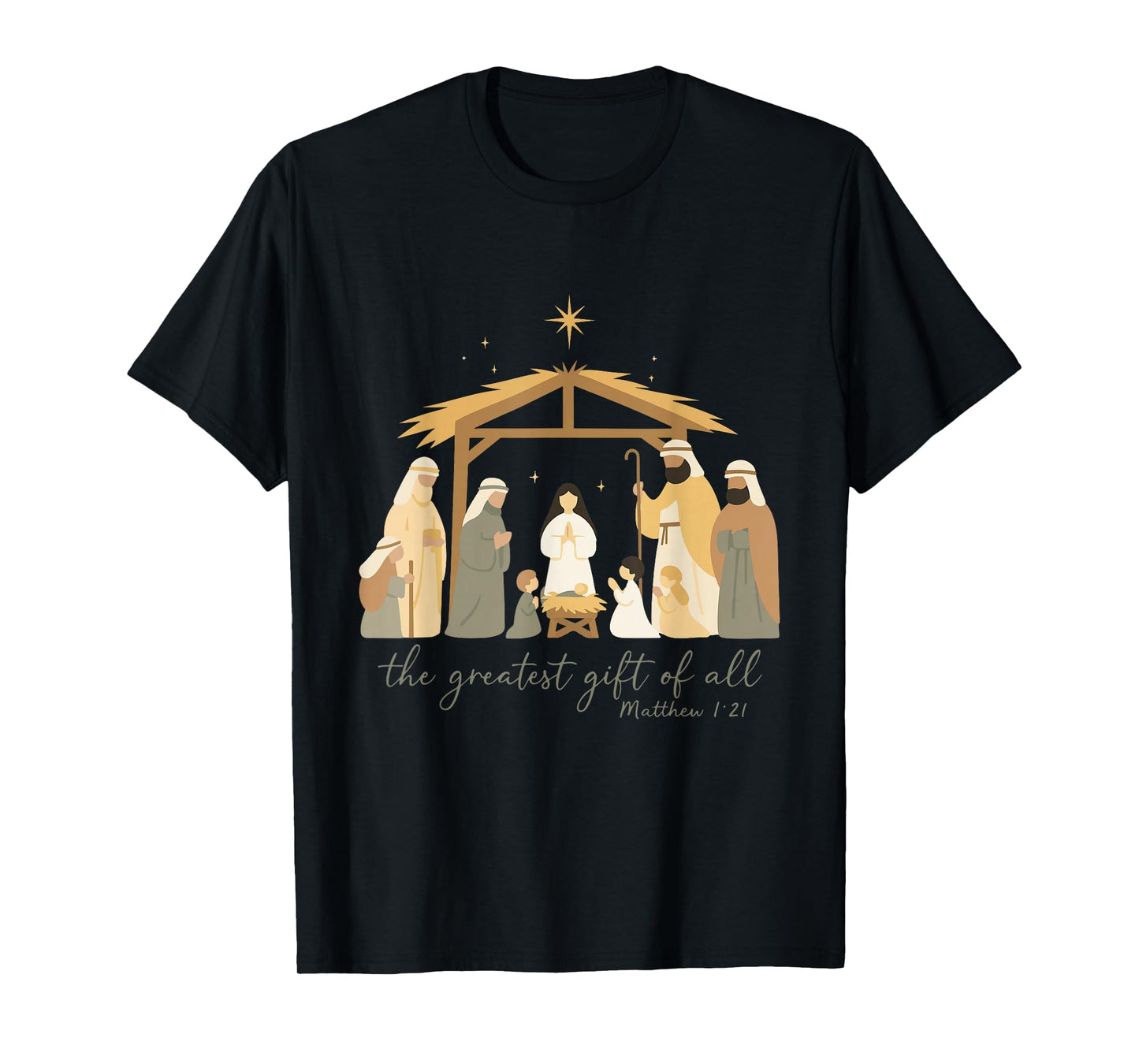 The Greatest Gift for All Christmas Nativity Jesus Christian T-Shirt