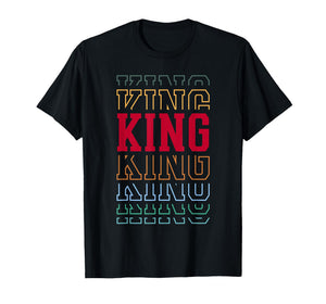 King Layered Text Costume Royalty Party T-Shirt