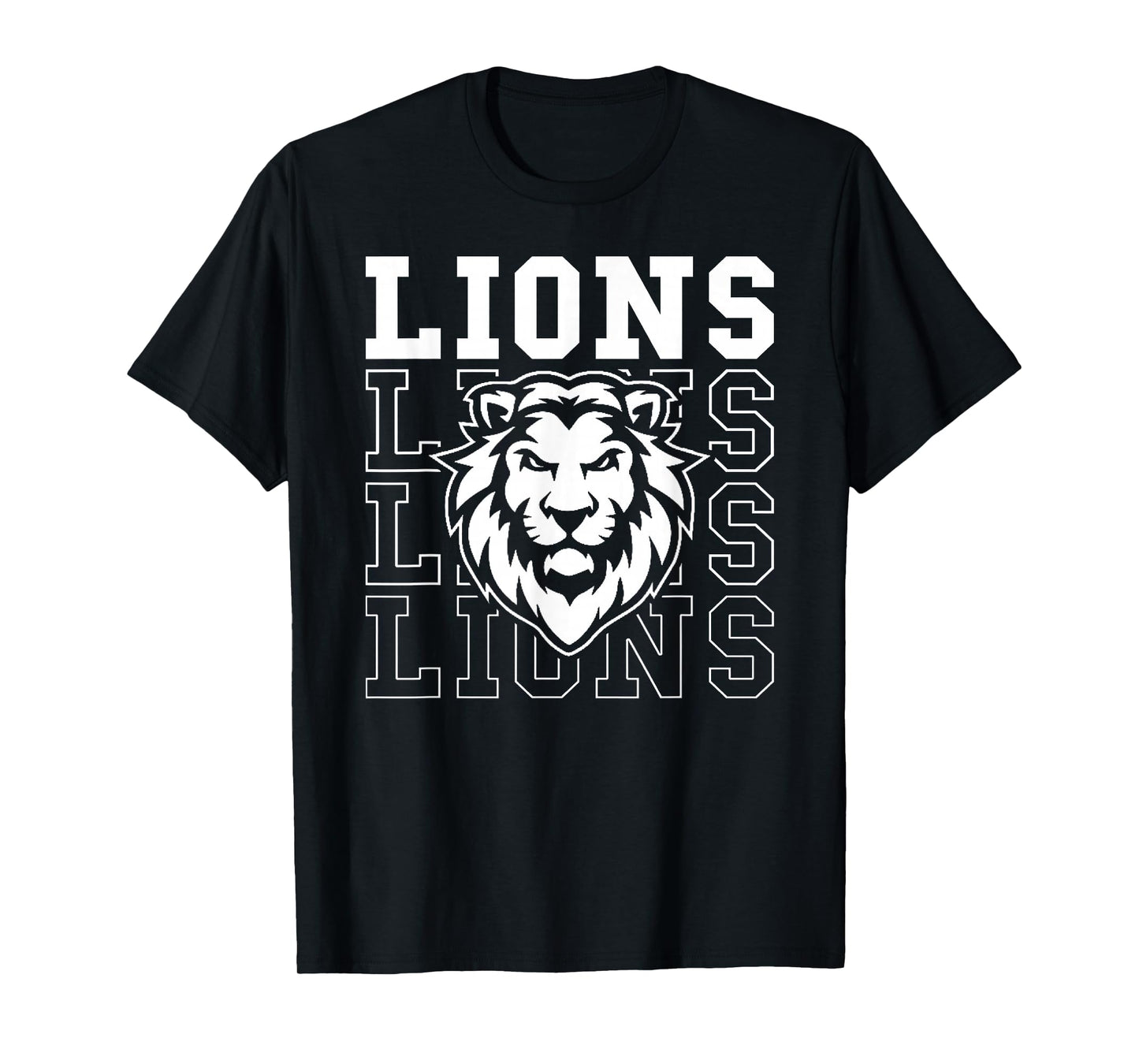 Lions School Spirit Fan Team Back to School T-Shirt