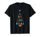 Guitar Christmas Tree Lights Rock Music Holiday Guitarist T-Shirt