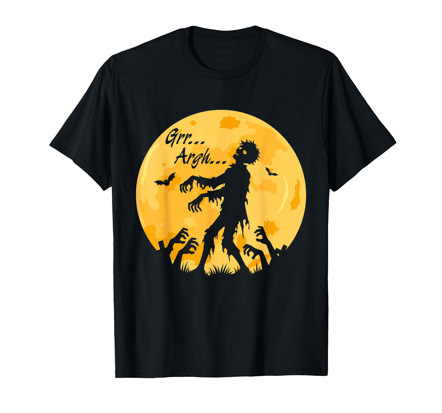 GRR Argh Walking Zombie Funny Halloween Horror Dead T-Shirt