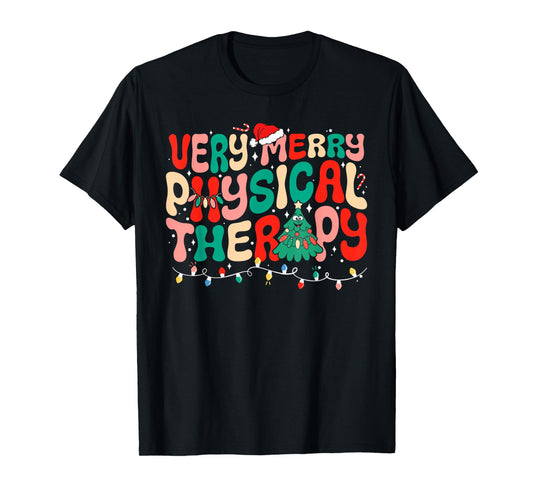 Very Merry Physical Therapy Christmas T-Shirt