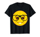 Official Emoji Nerd Glasses Yellow Smile Face T-Shirt