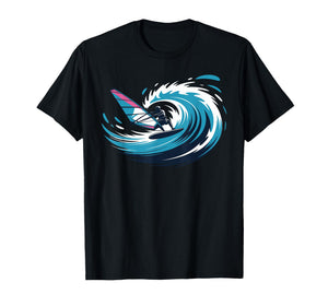 Cool Windsurfing Art for Men Women Kids Windsurf Windsurfer T-Shirt