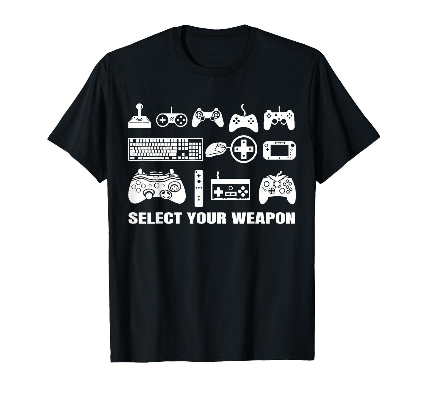 Select Your Weapon Funny Gaming Video Games Controller T-Shirt