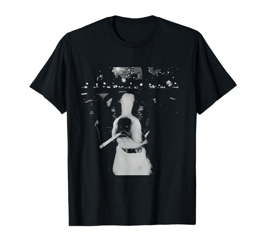 Funny Smoking Dog Meme T-Shirt
