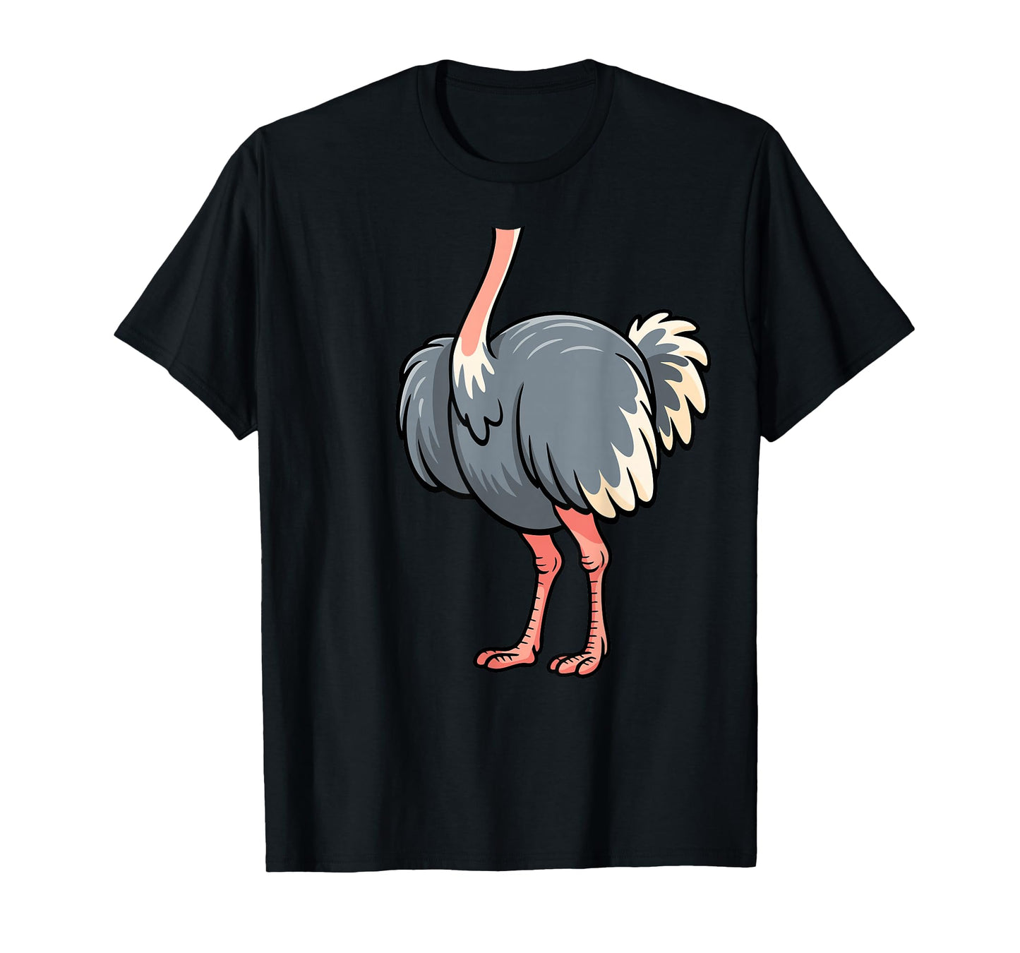 Ostrich Shirt Adult Men Women Kids Body Ostrich Costume T-Shirt
