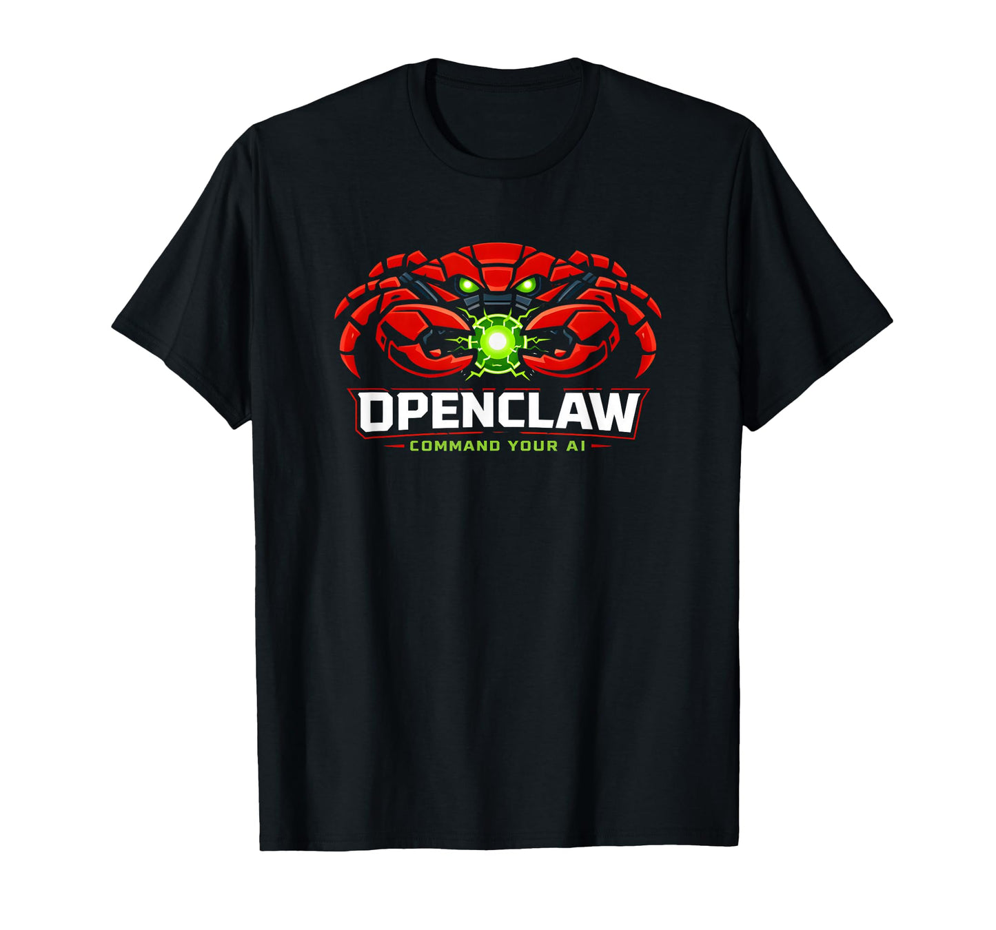OpenClaw AI Command Cyber Crab Machine Intelligence Control T-Shirt