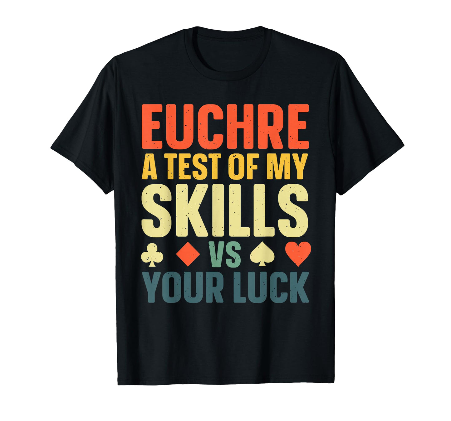 Funny Euchre Art for Men Women Euchre Partner Euchre Player T-Shirt