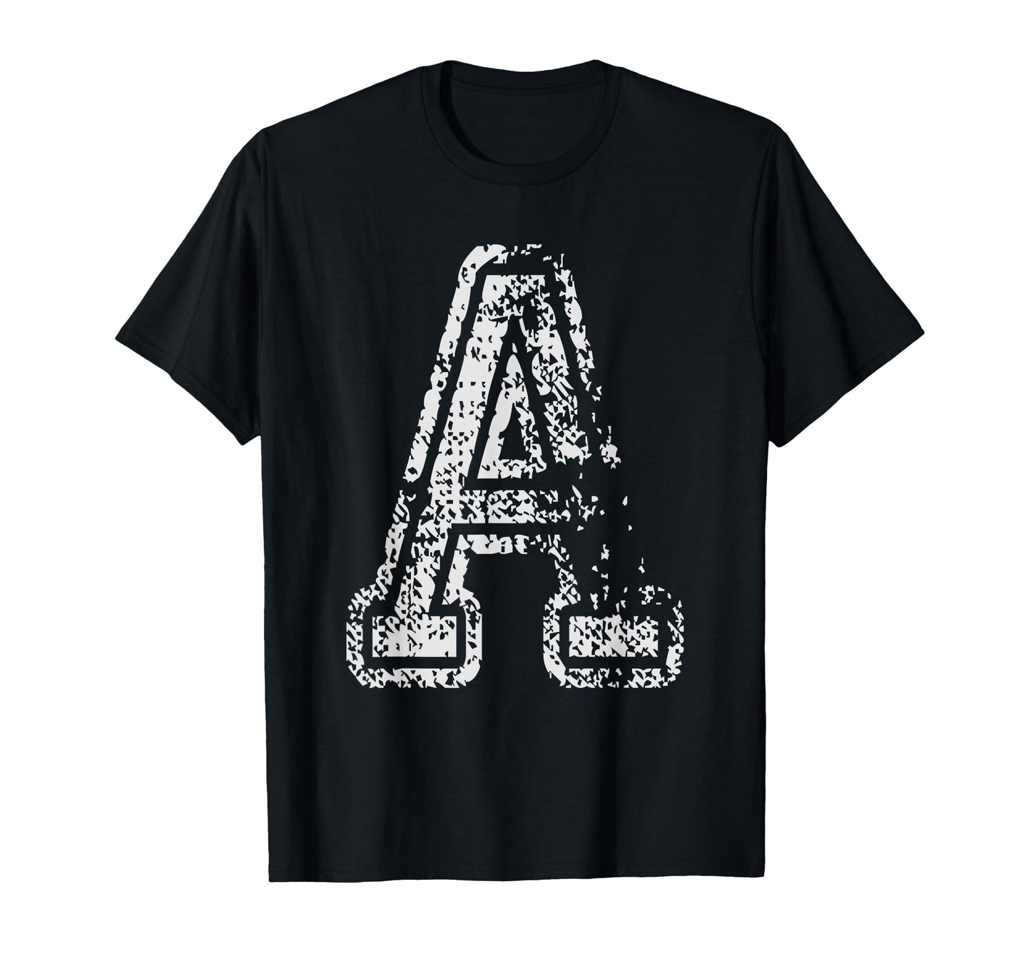 Team Jersey A Spelling Names School Sports Vintage Letter A T-Shirt