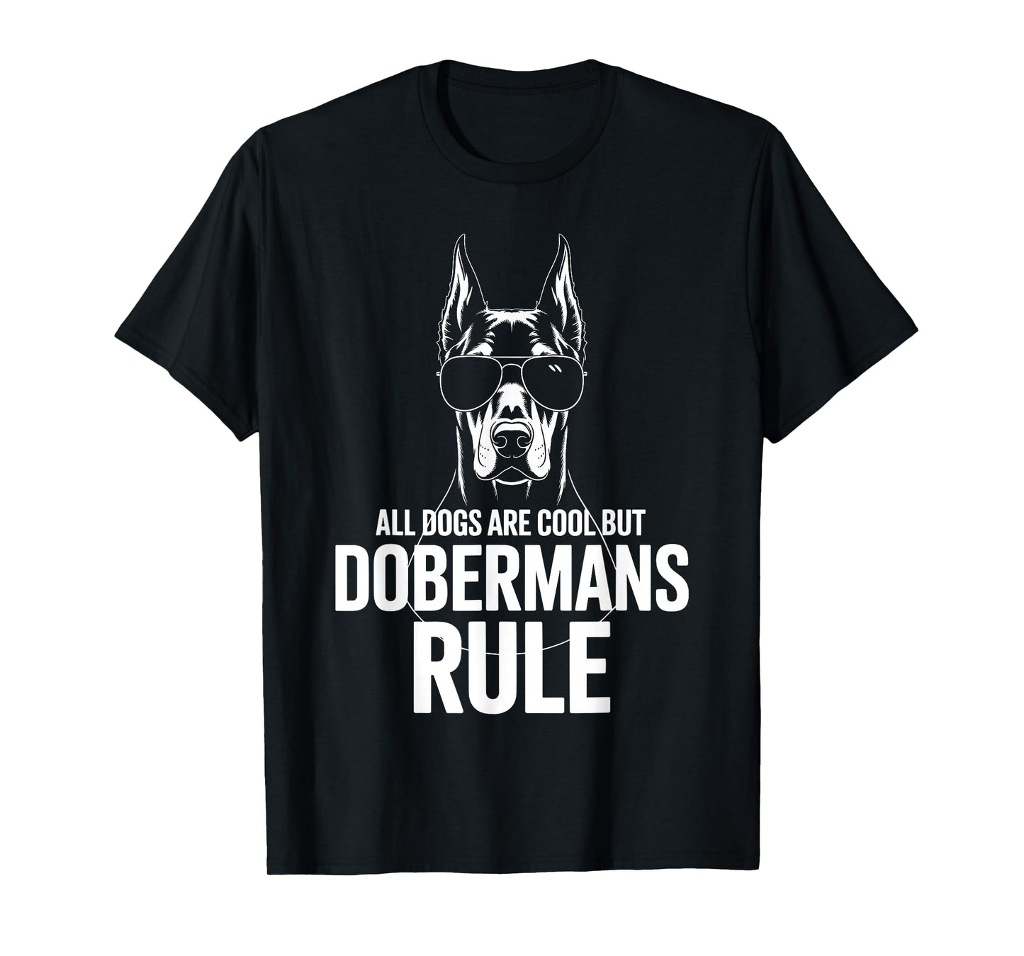 Funny Doberman Art for Men Women Kids Doberman Pinscher T-Shirt