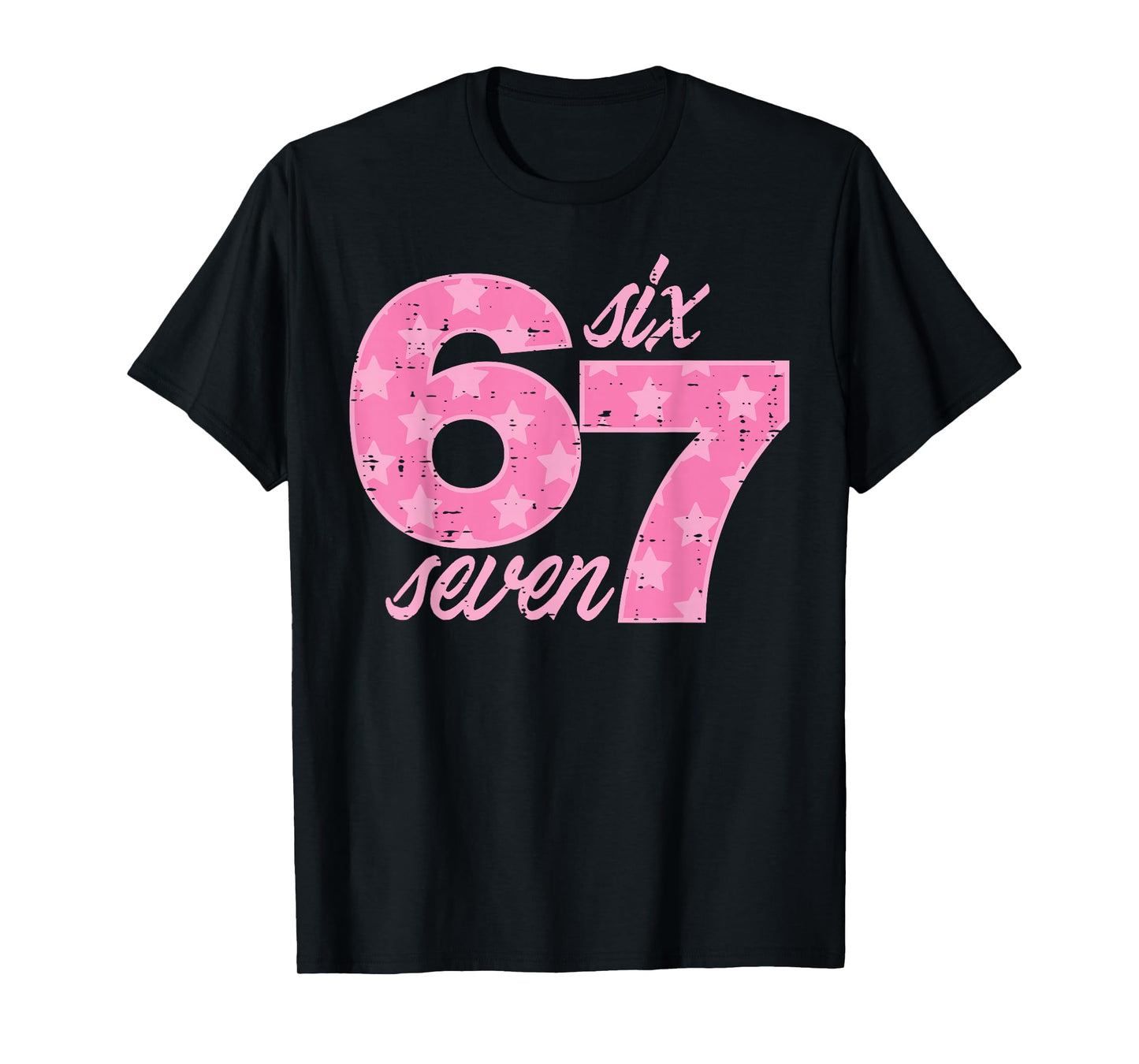 Six Seven 67 Meme Funny Meme 6 7 Costume Kids Girls Youth T-Shirt