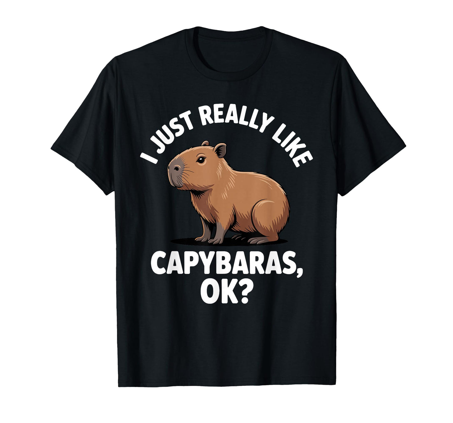 Funny Capybara Art for Men Women Kids Capy Rodent Capybara T-Shirt