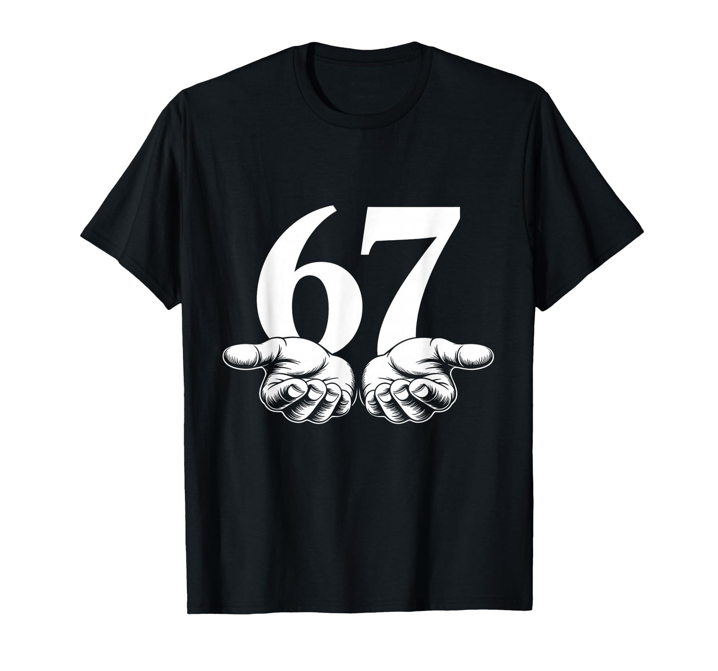 Funny Six Seven 6 7 Meme Gen Alpha Slang T-Shirt