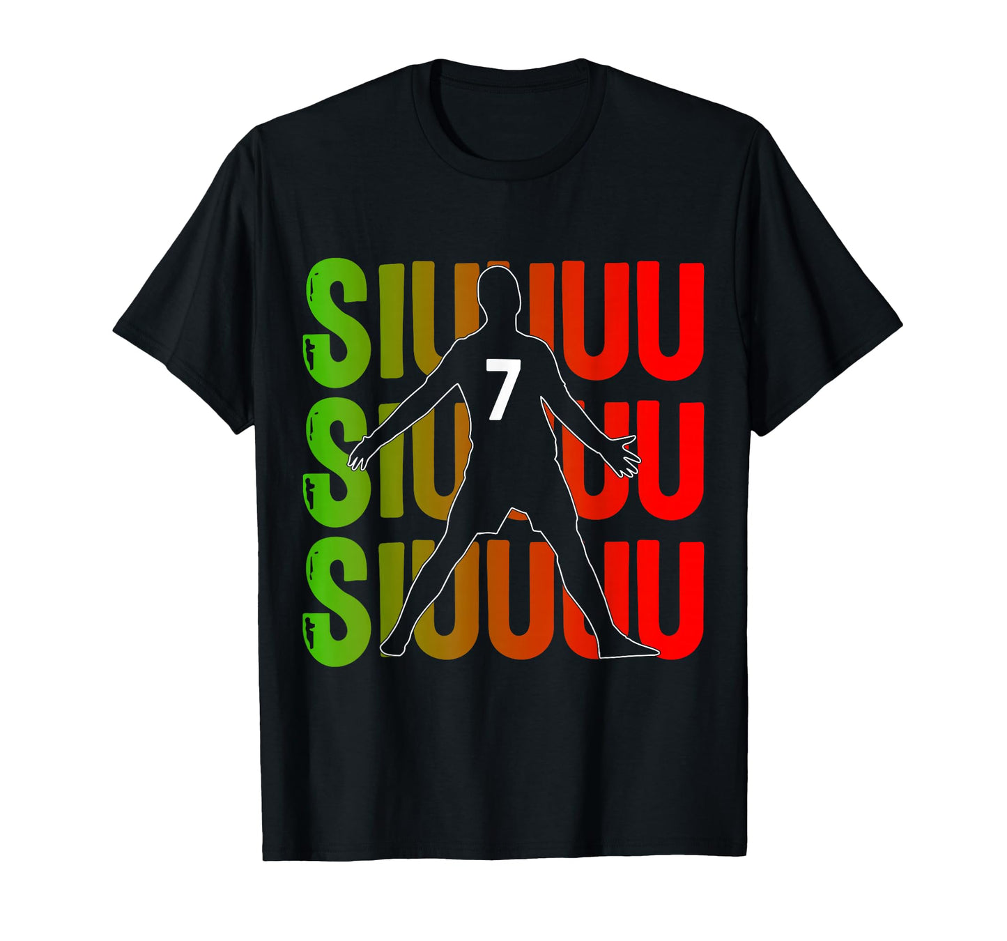 Siuuuu Funny Soccer Present for Soccer Lovers Fans Kids Boys T-Shirt