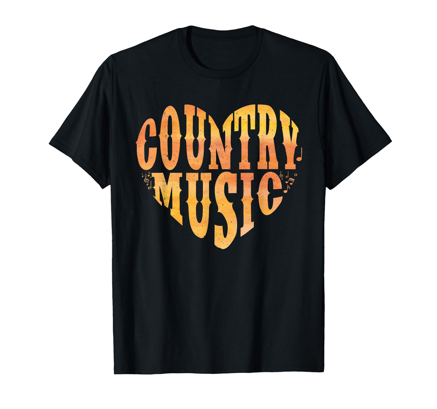 Cute Country Music Art for Men Women Concert Country Music T-Shirt