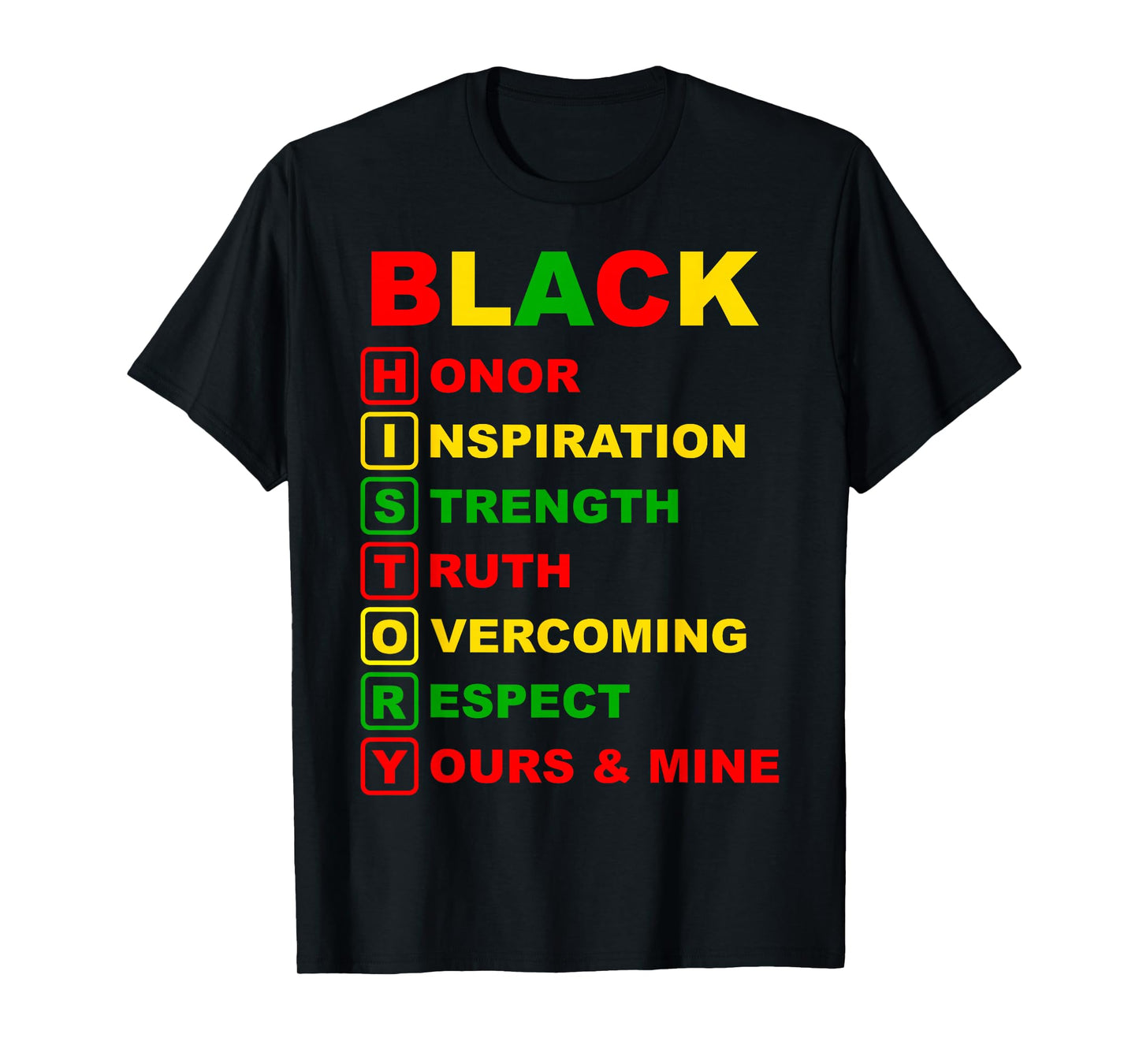 Black History Month Pride Melanin African American Men Women T-Shirt