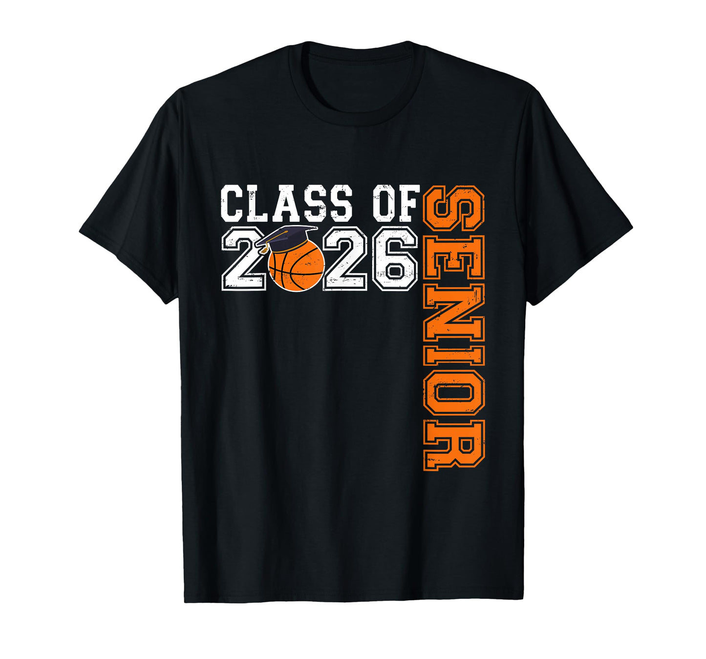 Graduate Senior Class of 2026 Basketball Player Graduation T-Shirt