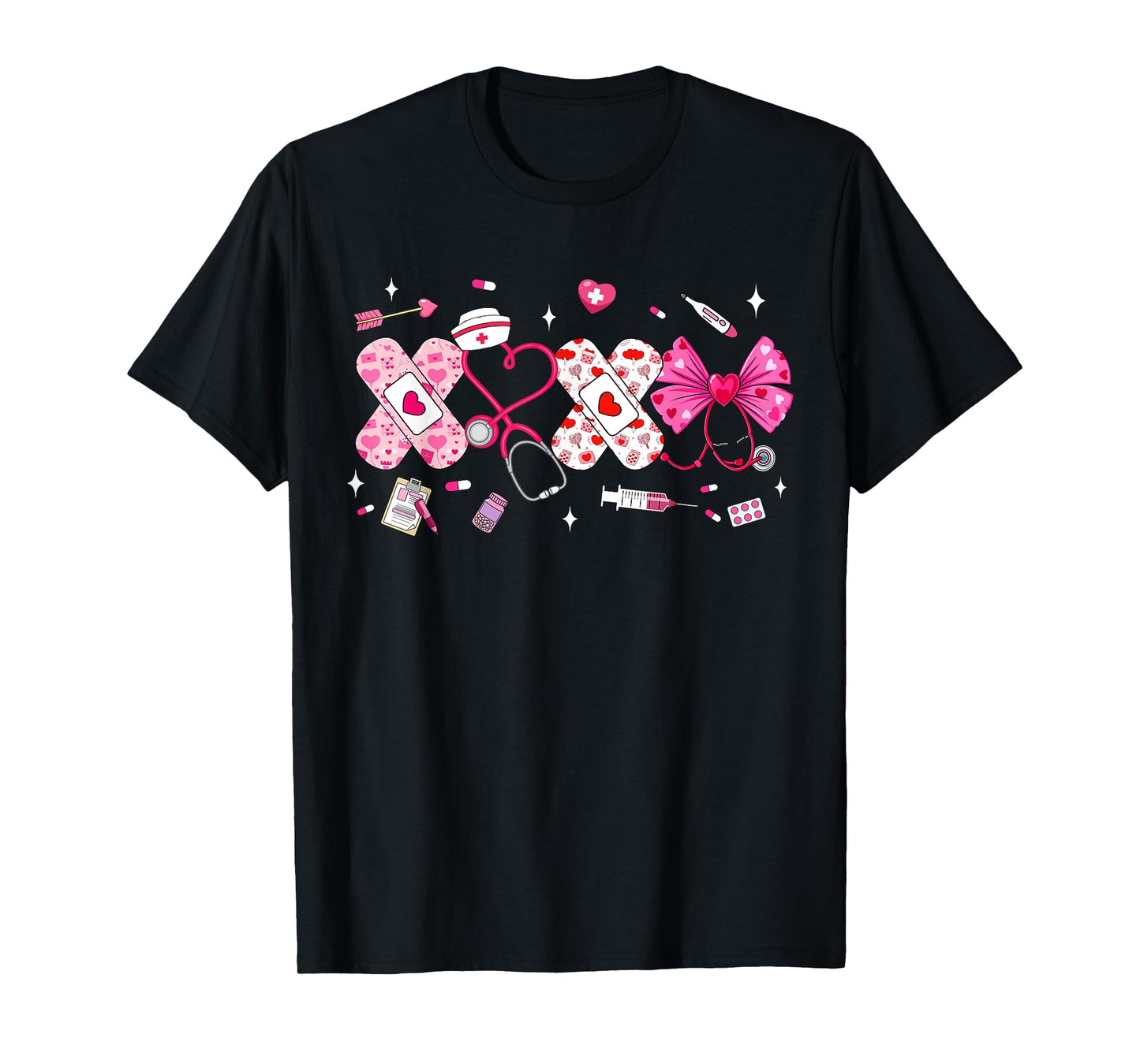 XOXO Nurse Valentines Day Stethoscope Valentine for Nurse T-Shirt