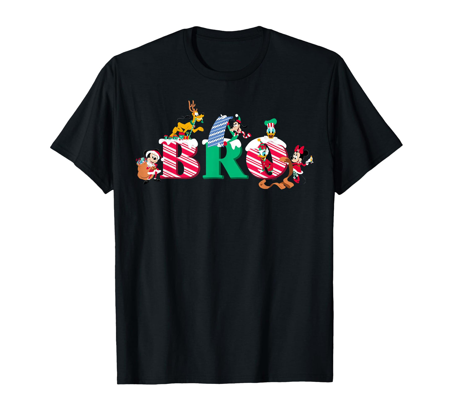 Disney Bro Candy Cane Holiday Christmas Family Trip Gift T-Shirt