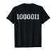 Binary Code for 67 Programmer Meme Nerd Geek Vintage 1000011 T-Shirt