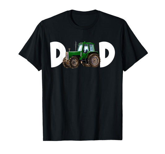 Dad Daddy of The Birthday Boy Kid Tractor Farmer Family T-Shirt