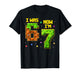 7 Year Old Birthday Funny I was 6 Now I'm 7 Six Seven Meme T-Shirt