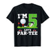 I'm 5 Year Old Let's Par-Tee Birthday Golf Themed Party T-Shirt