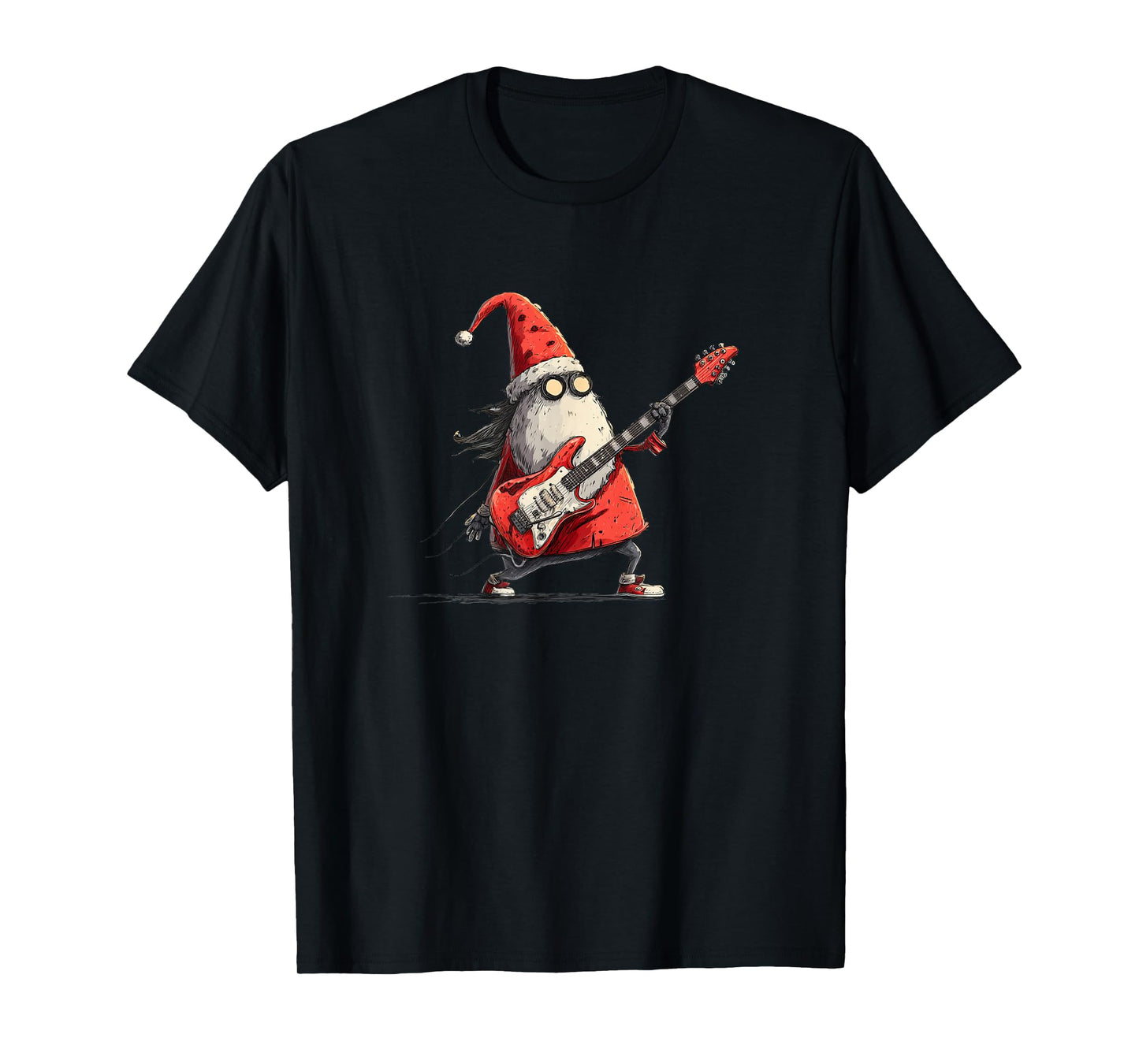 Christmas Electric Guitar Costume for Santa Claus Lovers T-Shirt