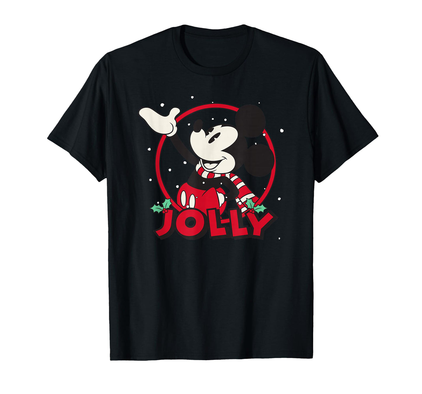 Disney Mickey and Friends Christmas Jolly Mickey Portrait T-Shirt