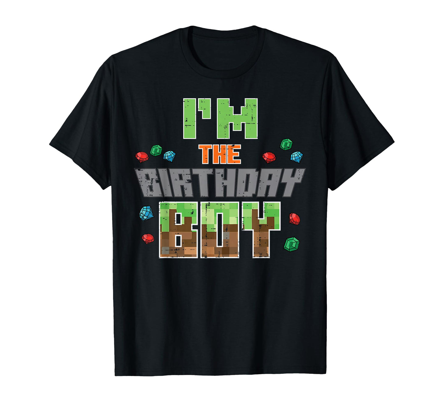 Im Birthday Boy Pixel Gaming Bday Party Boys Kids T-Shirt