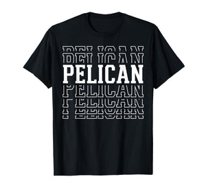 Pelican Layered Text Costume Animal Lover T-Shirt