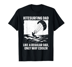 Cool Kitesurfing Art for Dad Men Kiteboarding Kite Surfing T-Shirt
