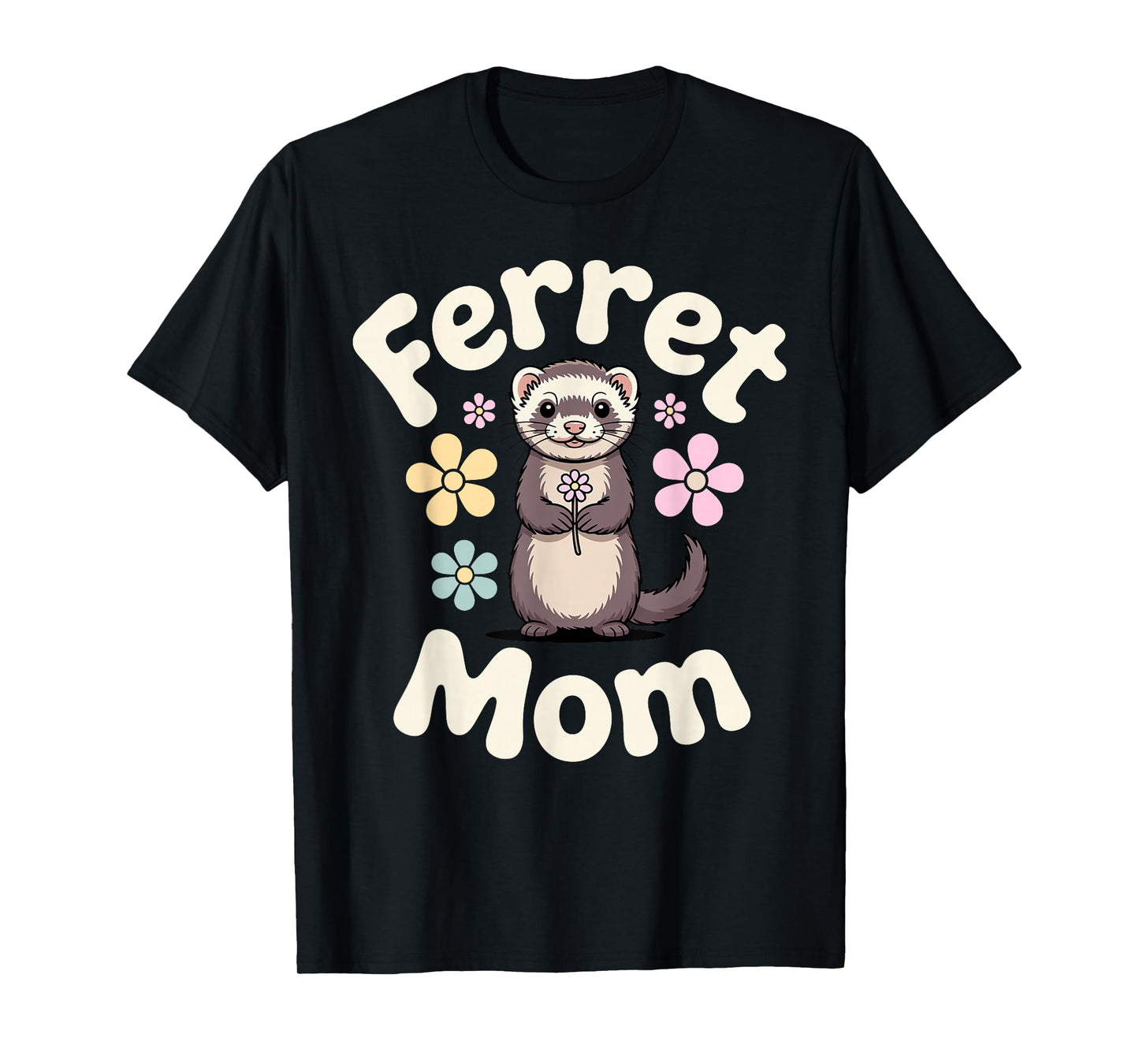 Cute Ferret Design for Women Girls Kids Ferret Lover Ferret T-Shirt