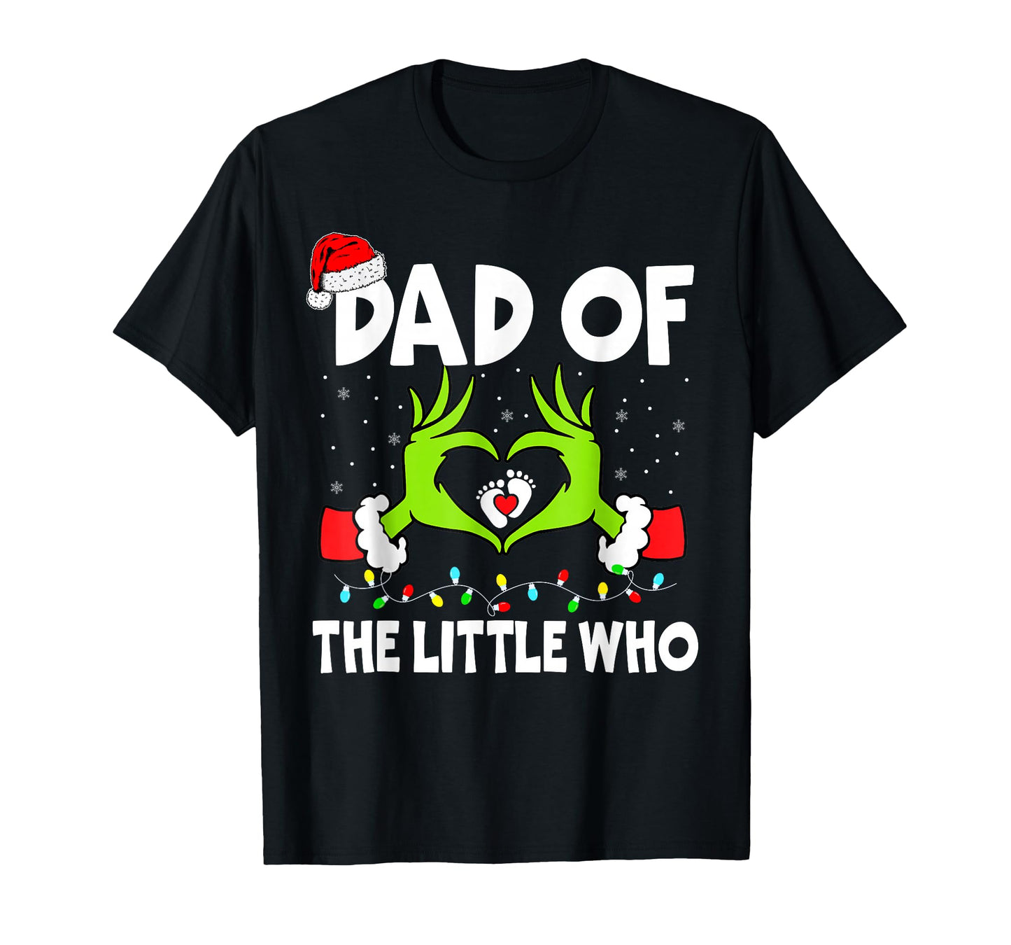 Dad of The Little Who Funny Christmas Pregnancy Announcement T-Shirt